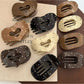 Beau - Oval Openwork Hair Claw Clip