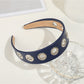 Gifty - Fashion PU Alloy Circle Accent Headband