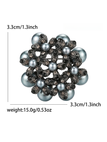 Brovia - Fashion Alloy Suit Cardigan Accent Brooch