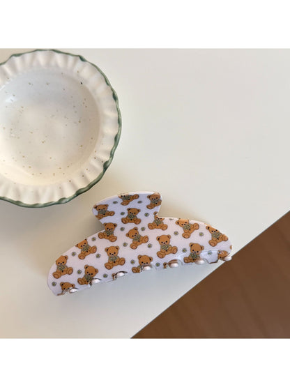 Beau - Floral Print Hair Clip