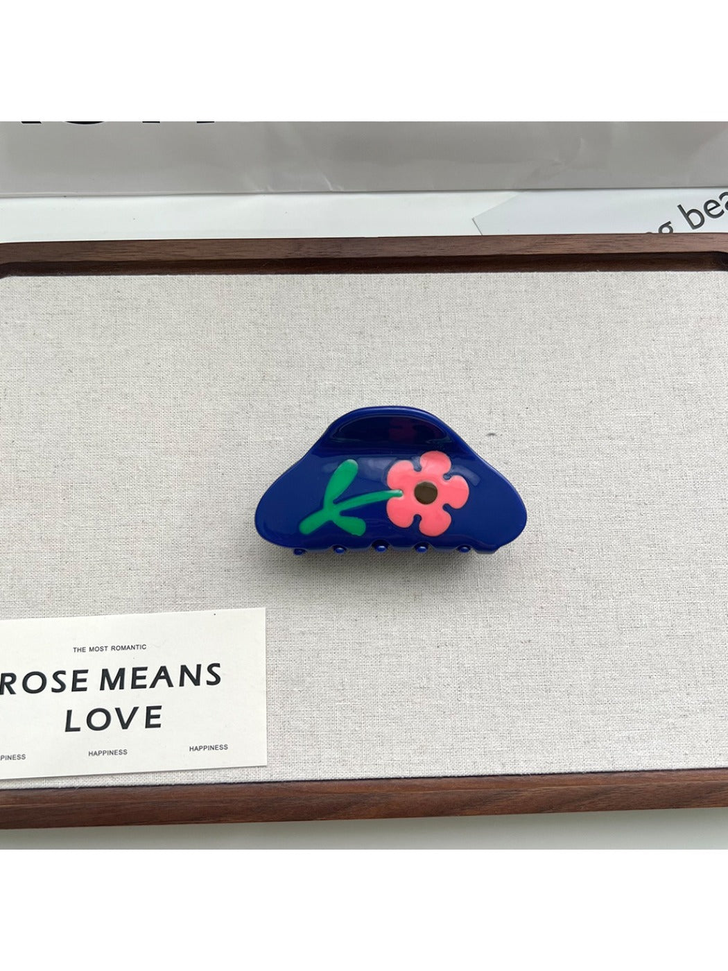 Beau - Cute Flower Shaped Acetate Hair Clip