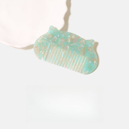 Camerow - Acetate Cat Ear Silhouette Styling Comb