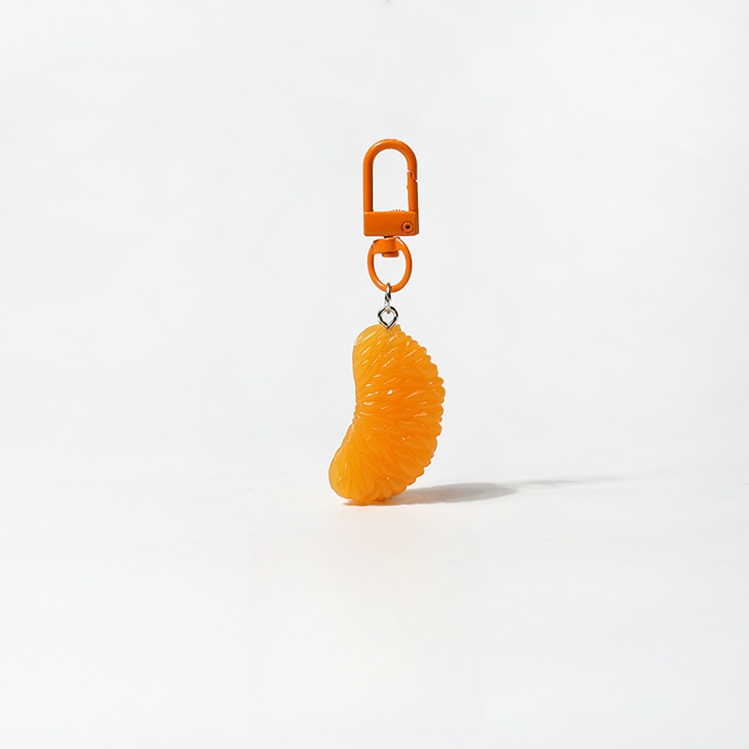 Keypus - Realistic Tangerine Fruit Bag Charm Keychain
