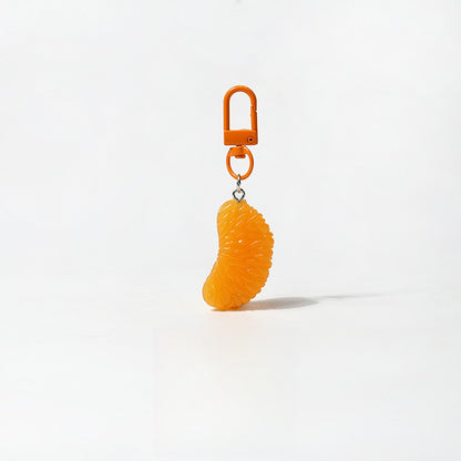 Keypus - Realistic Tangerine Fruit Bag Charm Keychain