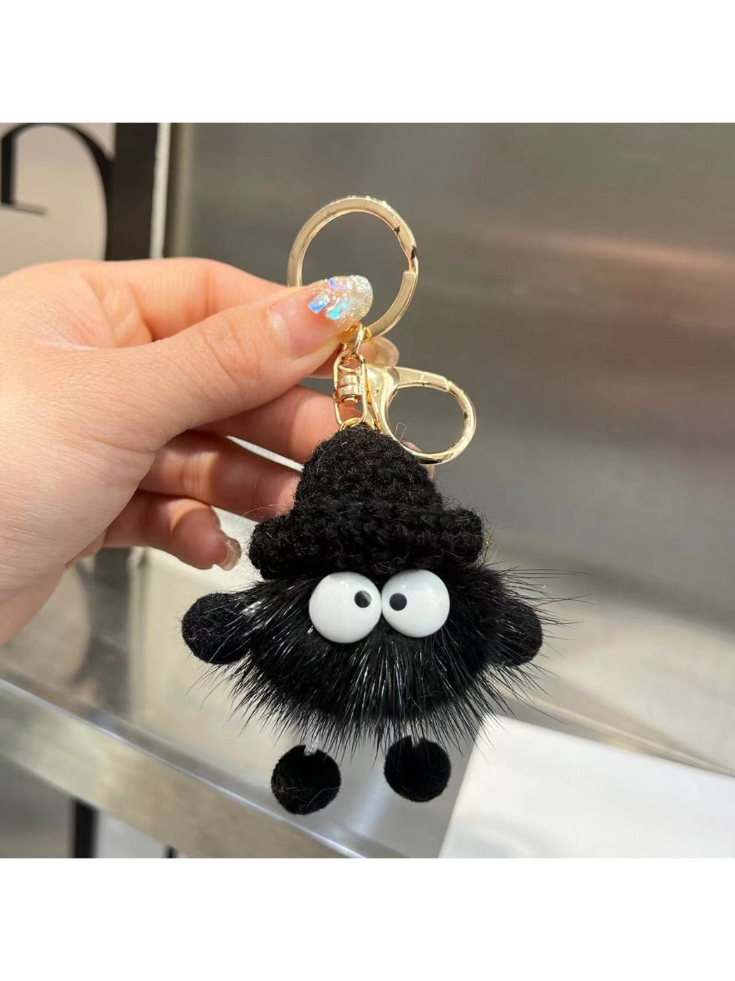 Keypus - Adorable Soot Ball Plush Keychain