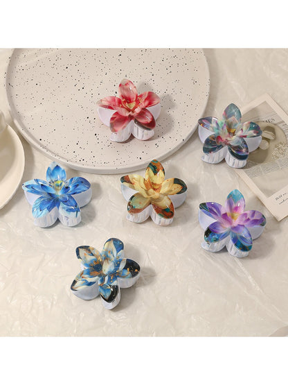 Beau - Vintage Vibrant Flower Shaped Claw Clip