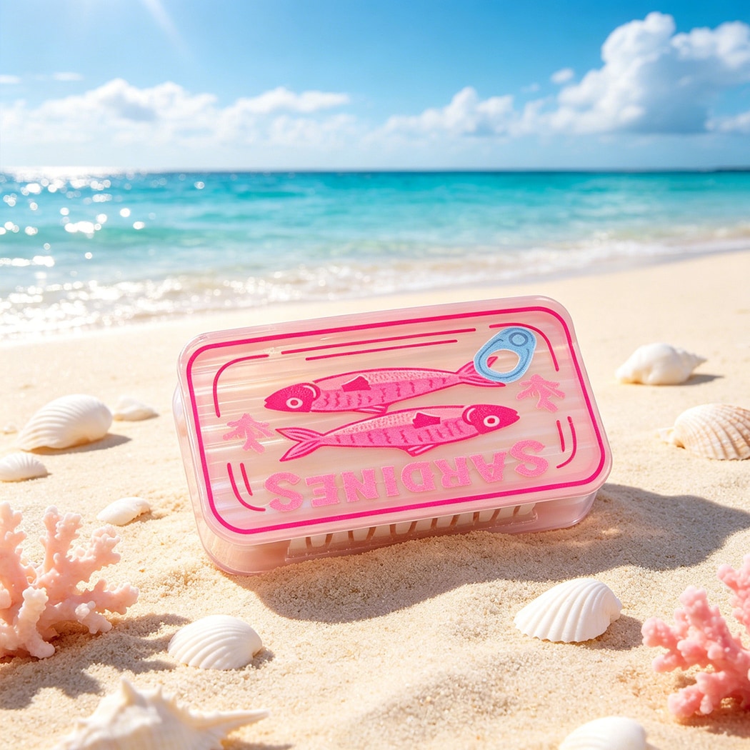Beau - Canned Sardines Pattern Claw Clip