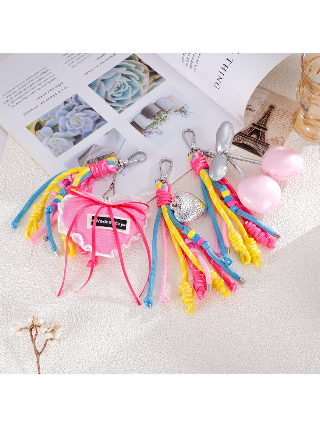 Keypus - Colorful Woven Rope Charm Keychain