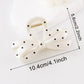 Beau - Glossy Solid Bow Ribbon Claw Clip
