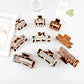 Beau - Leopard Print Openwork Square Claw Clip