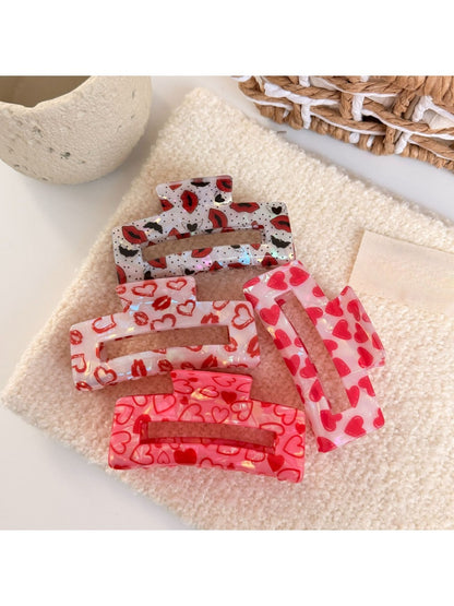 Beau - Valentine's Day Red Hair Clip