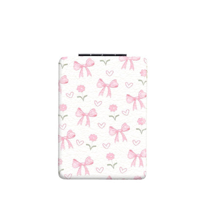 Mirroray - Portable Bow Print Folding Makeup Mirror