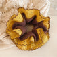 Gifty - Yellow Polka Dot Knitted Scrunchie