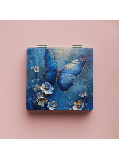 Mirroray - Portable Square Printed Pocket Makeup Mirror