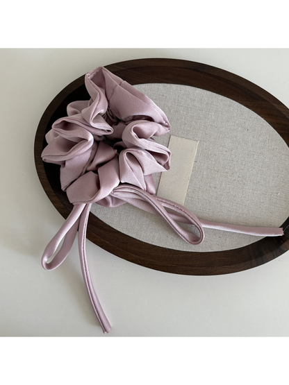 Gifty - Satin Bow Ribbon Oversized Scrunchie