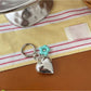 Keypus - Alloy Heart and Flower Bag Hanging Keychain
