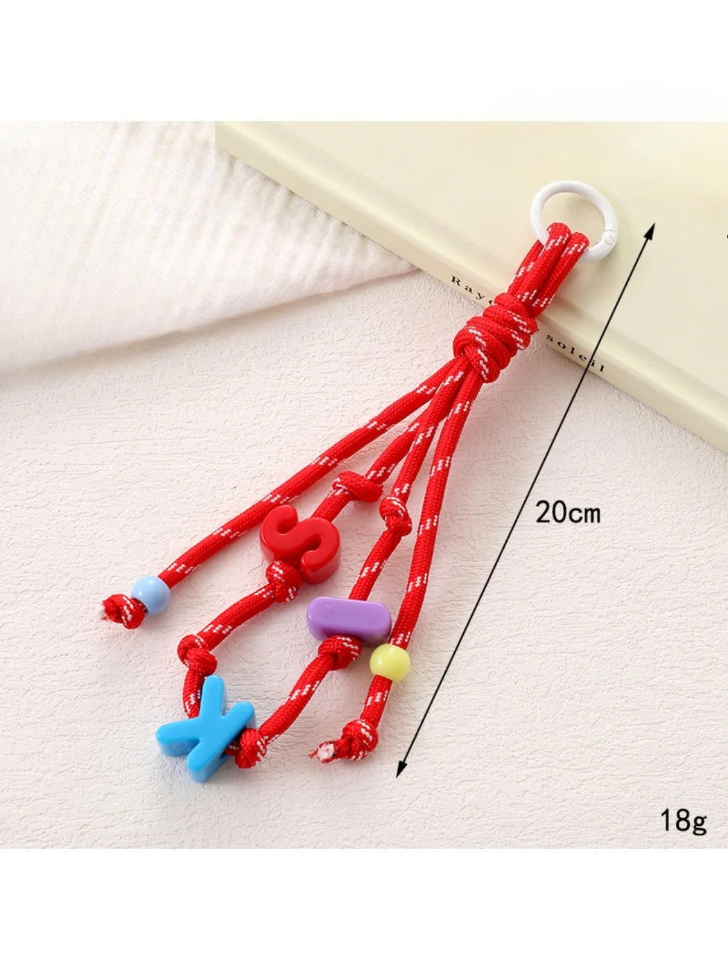 Keypus - Colorful Letter-Shaped Beaded Keychain