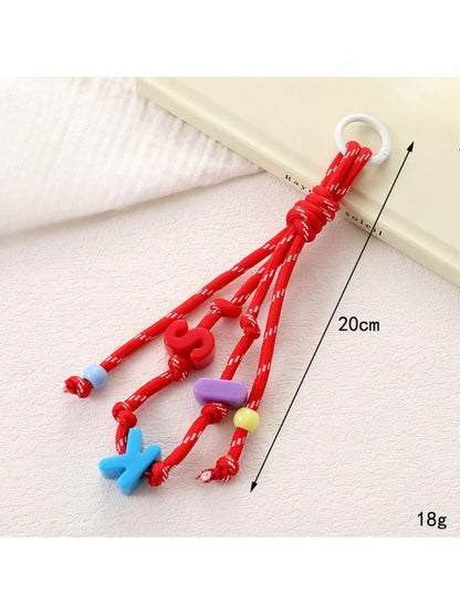 Keypus - Colorful Letter-Shaped Beaded Keychain