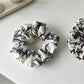 Gifty - Ink Wash Floral Print Polyester Scrunchie