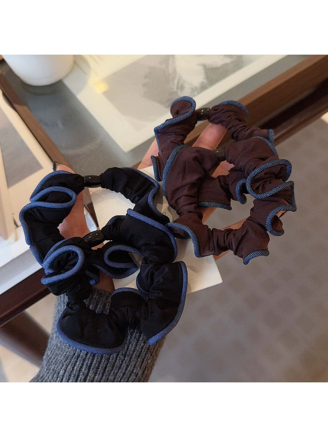 Gifty - Polyester Ruffle Edge Scrunchie