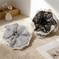 Gifty - Sweet Floral Print Lace Trim Scrunchie