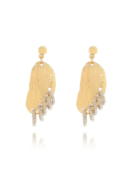 Earedge - Geometric Circle Drop Dangle Earrings