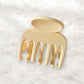 Beau - Simple Solid Color Matte Finish Hair Claw Clip