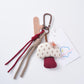 Keypus - Floral Patterns Colorful Mushroom Keychain
