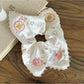 Gifty - Embroidered Satin-Look Polyester Scrunchie