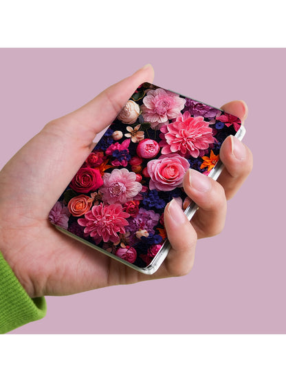 Mirroray - Floral Print Rectangle Compact Mirror