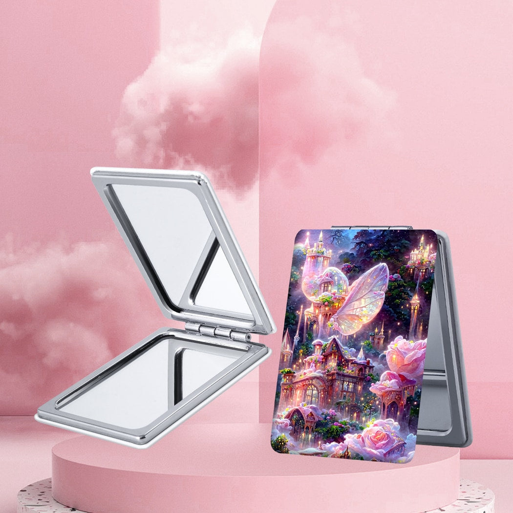 Mirroray - Foldable Cartoon Style Handheld Makeup Mirror