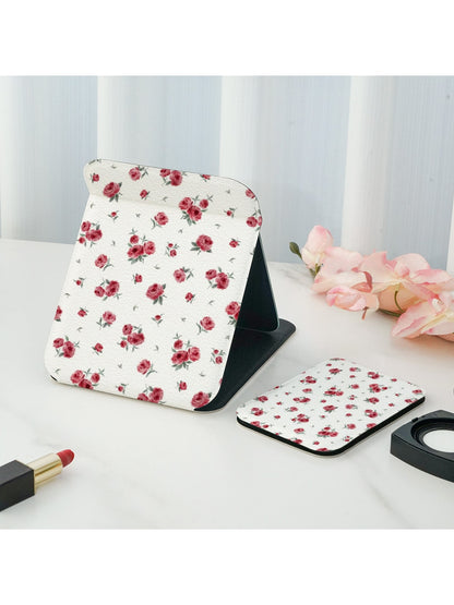 Mirroray - Floral Print Portable Folding Vanity Mirror