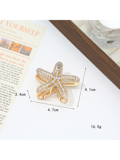 Beau - Ocean Style Starfish Alloy Claw Hair Clip