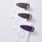Beau - Woodgrain Colorful Triangle Hair Clip