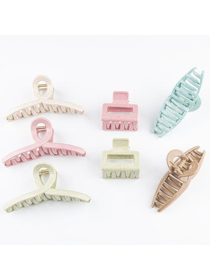 Beau - Minimalist Solid Color Crisscross Claw Clip