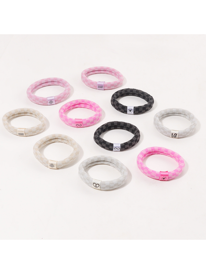Gifty - Plaid High Elasticity Ponytail Hair Tie