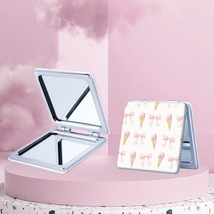 Mirroray - Foldable Fruit and Bow Print Makeup Mirror