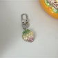Keypus - Transparent Glitter Gradient Strawberry Keychain