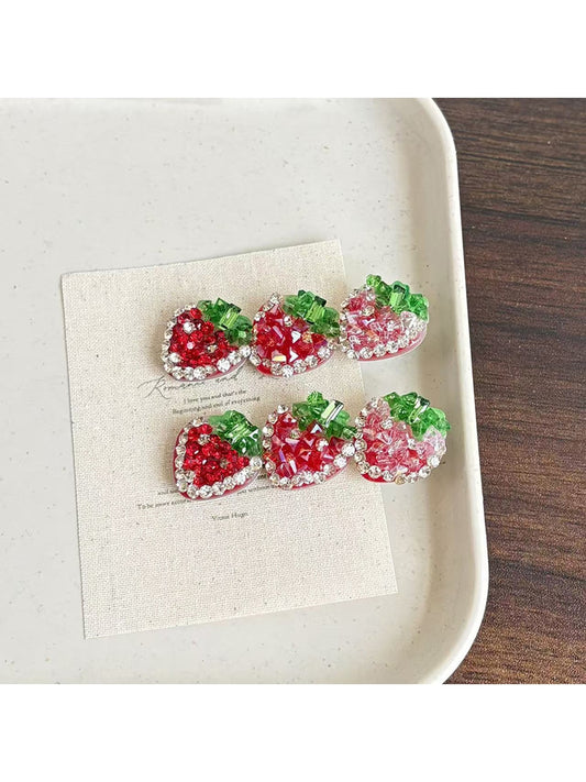 Beau - Cartoon Strawberry Duckbill Side Hair Clip