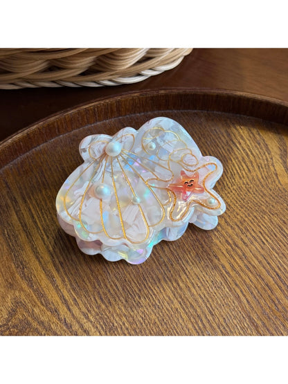 Beau - Acetate Starfish Glossy Claw Clip