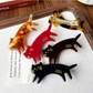 Beau - Modern Minimal Cat Acetate Duckbill Hair Clip