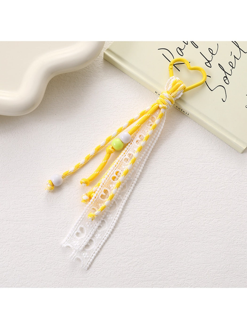 Keypus - Hollowed-Out Lace Charm Keychain