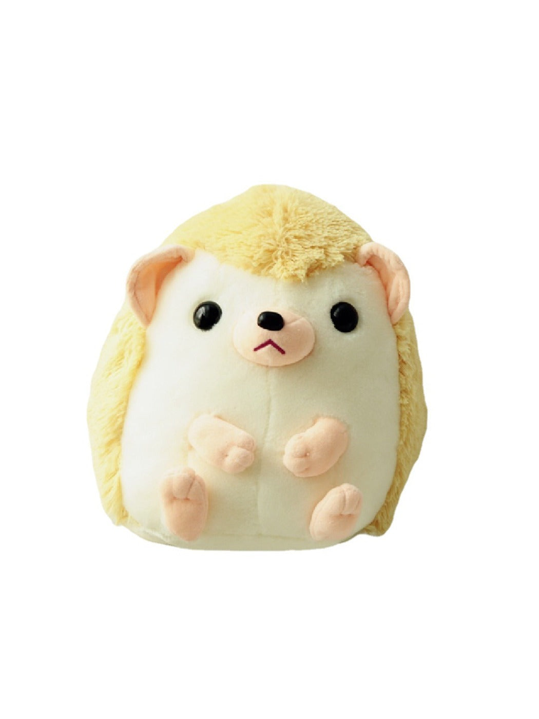 Adorable Round Hedgehog Plush Toy Cute Soft Stuffed Animal Doll Gift for Kids Stress Relief