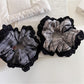 Gifty - Plaid Lace Trim Scrunchie Hair Tie