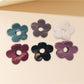 Beau - Chic Glossy Flower Shape Plastic Claw Clip