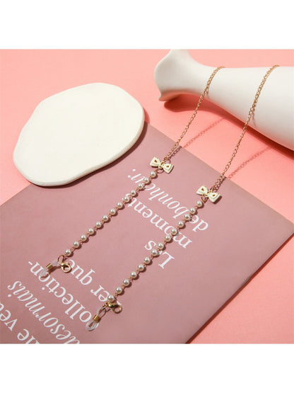 Velra - Bow Accented Beaded Eyeglass Strap