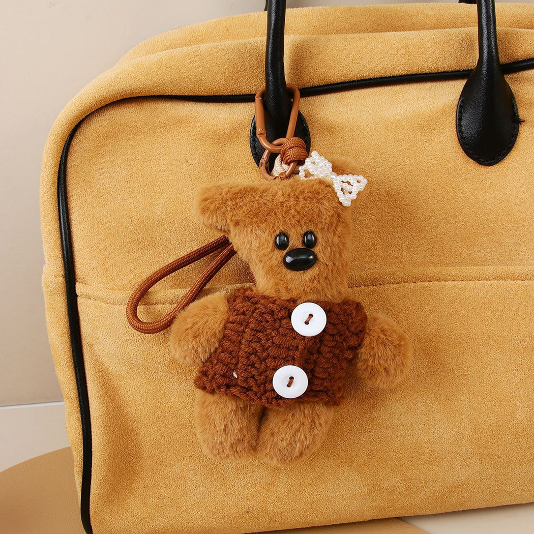 Keypus - Polyester Plush Bear Hanging Bag Charm Keychain