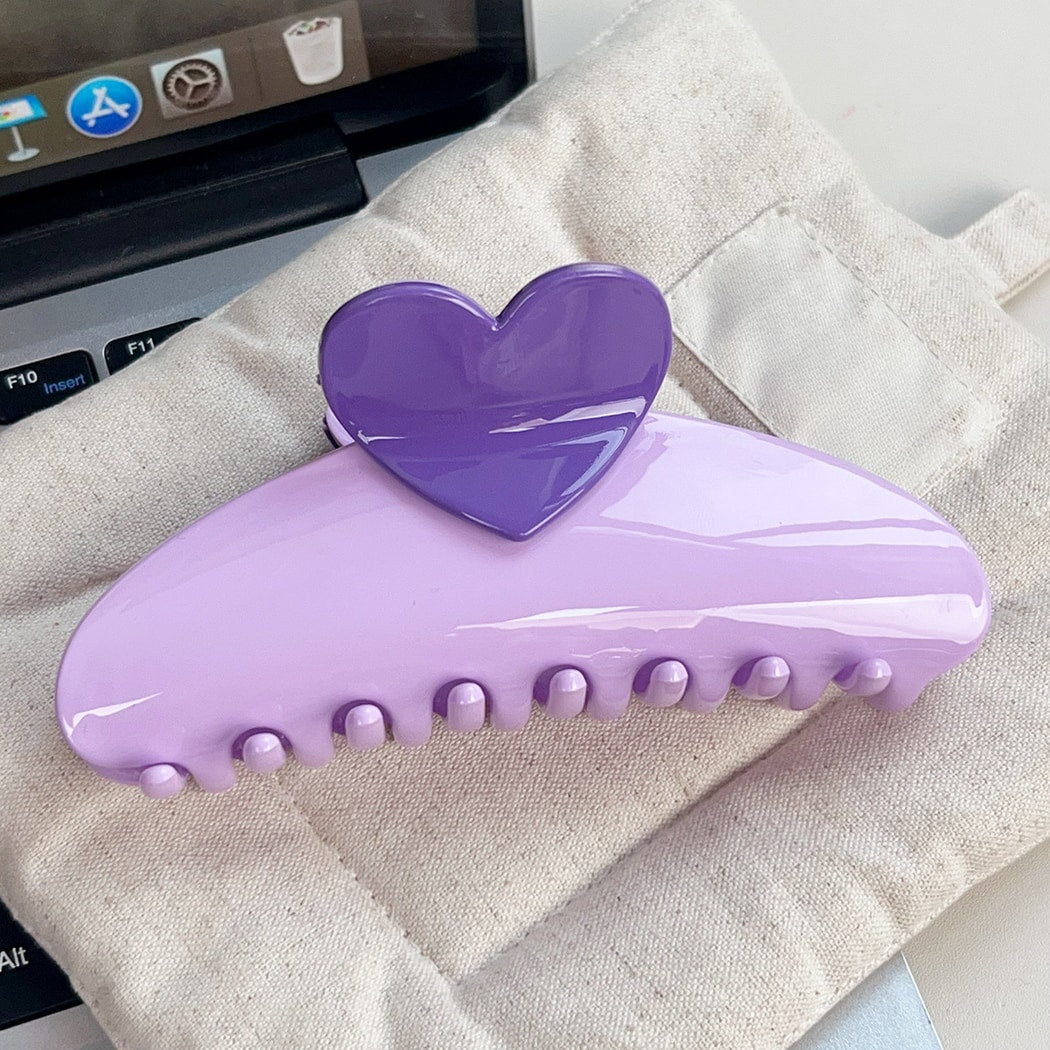 Beau - Sweet Style Heart Detail Claw Clip