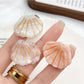 Beau - Acetate Fiber Fan Motif Alloy Claw Clip