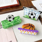 Side view of Beau claw clip featuring a basketball design with textured surface